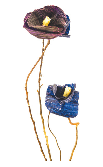 Flor em fibra natural